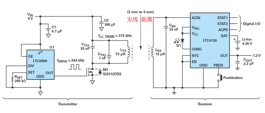 牙刷无线充电电路图设计原理（发射+接收）